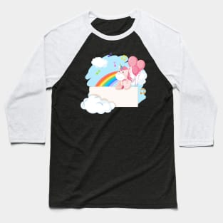 Unicorn rainbow Baseball T-Shirt